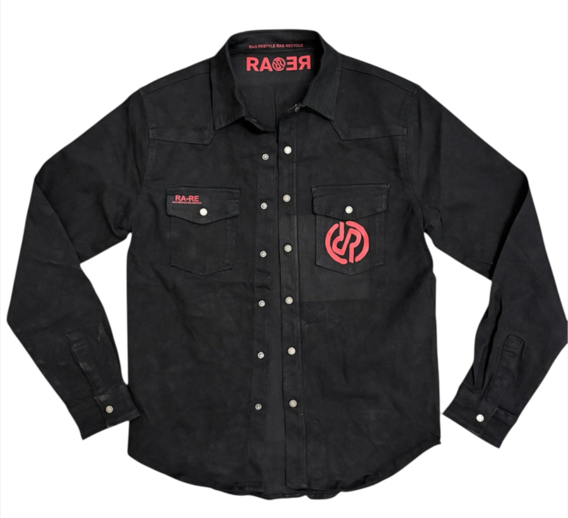 LEO SHIRT BLACK CANVAS