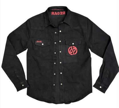 LEO SHIRT BLACK CANVAS
