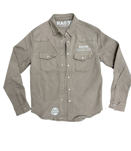 OMAR SHIRT CAMEL CANVAS